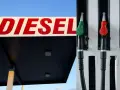 Na stacji paliw widać napis DIESEL i trzy dystrybutory. Zastanawiasz się, ile kosztuje kanister na stacji?