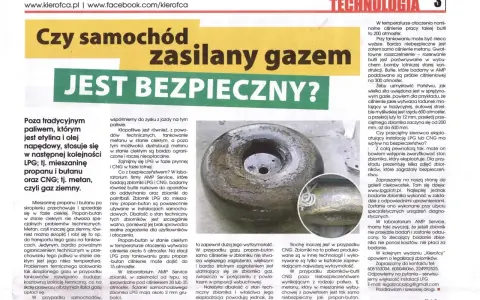 Zbiornik CNG, gdzie tankować? Artykuł omawia bezpieczeństwo samochodów zasilanych gazem, w tym CNG.