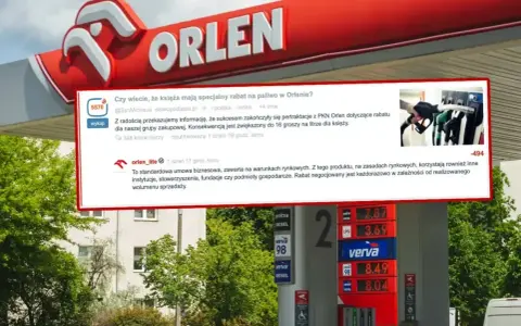 Karta Orlen na stacji paliw. Dyskusja o rabacie dla księży na paliwo.